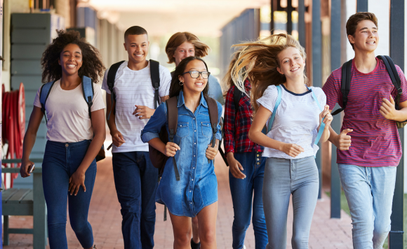 High School Kids at school
