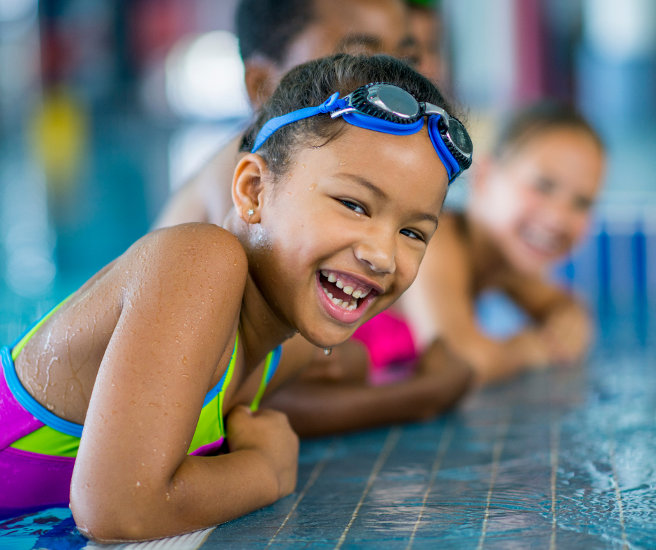 Kids using the pool in Whitby Ontario