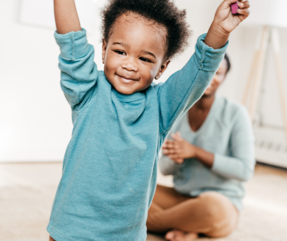 toddler in their bedroom