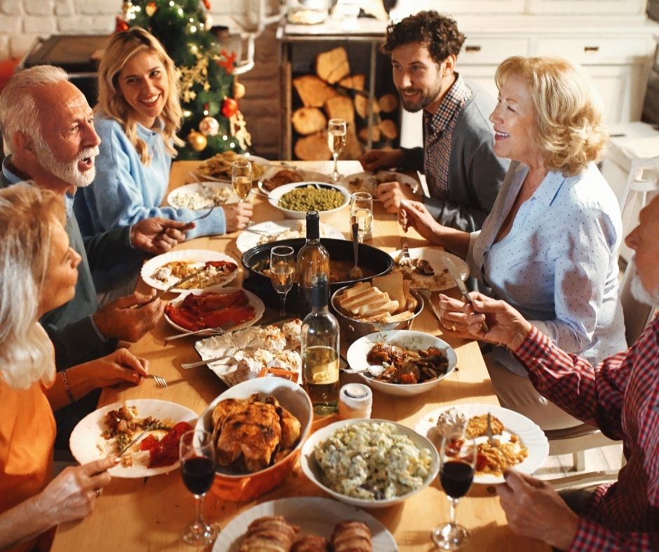 Downsizing couple hosting a last dinner at their home