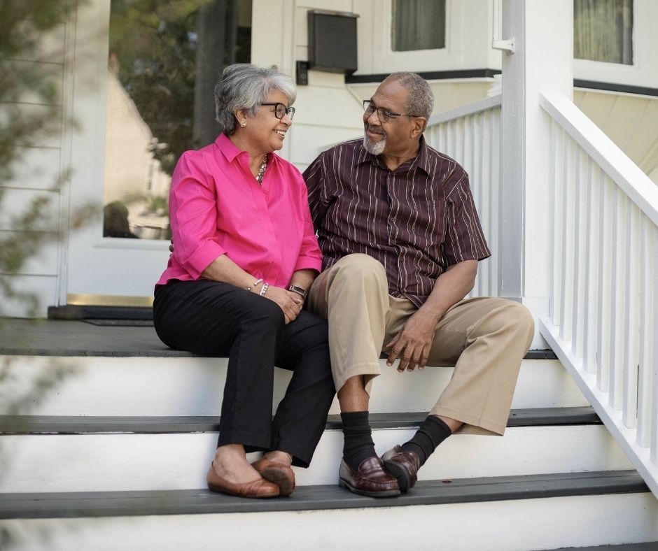 Couple downsizing and saying goodbye to their family home