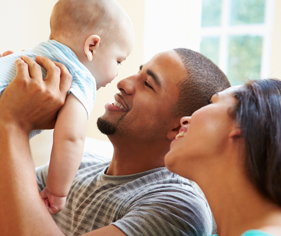 Couple with baby